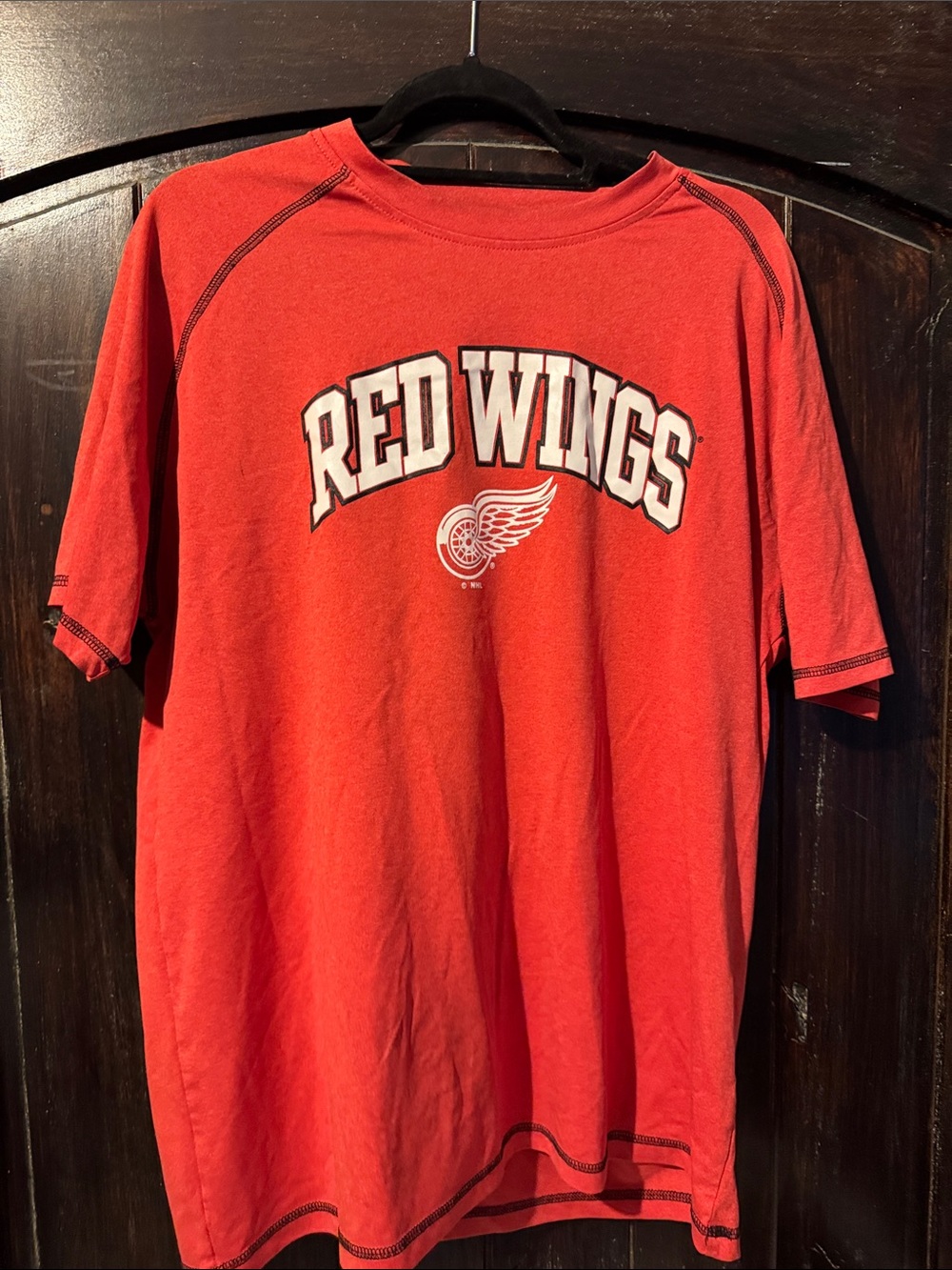NHL Red Wings Red Short Sleeve Tee